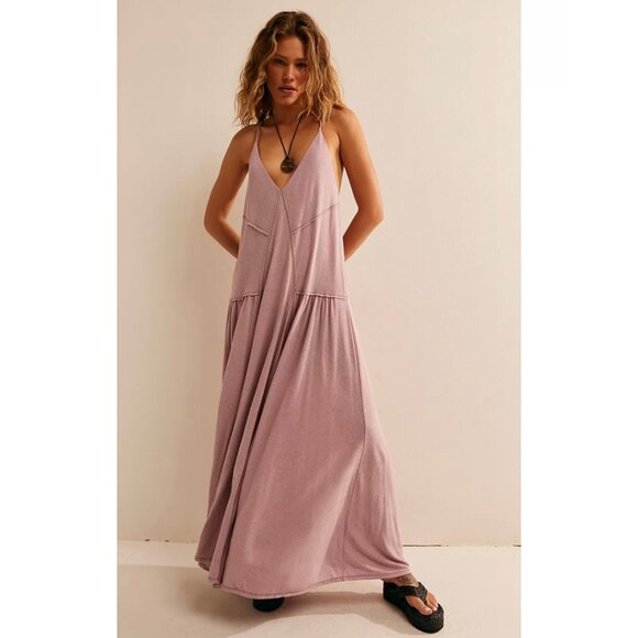 Free People Eros Maxi Dress in Candy Lilac SMALL - Picture 1 of 7